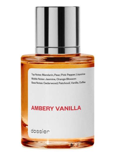 dossier vanilla perfume|amber orange blossom dossier.